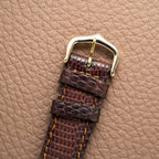 Cartier Tank Must de Vermeil ‘Turtle Shell’ Brown Wood Dial PM from 1980s