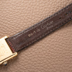 Cartier Tank Must de Vermeil ‘Turtle Shell’ Brown Wood Dial PM from 1980s