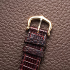 Cartier Must de Tank Vermeil Burgundy Red Dial PM 1980s