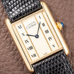 Cartier Tank Must de Vermeil GM Vendôme Roman Column Dial Ref. 590005 From 1990s