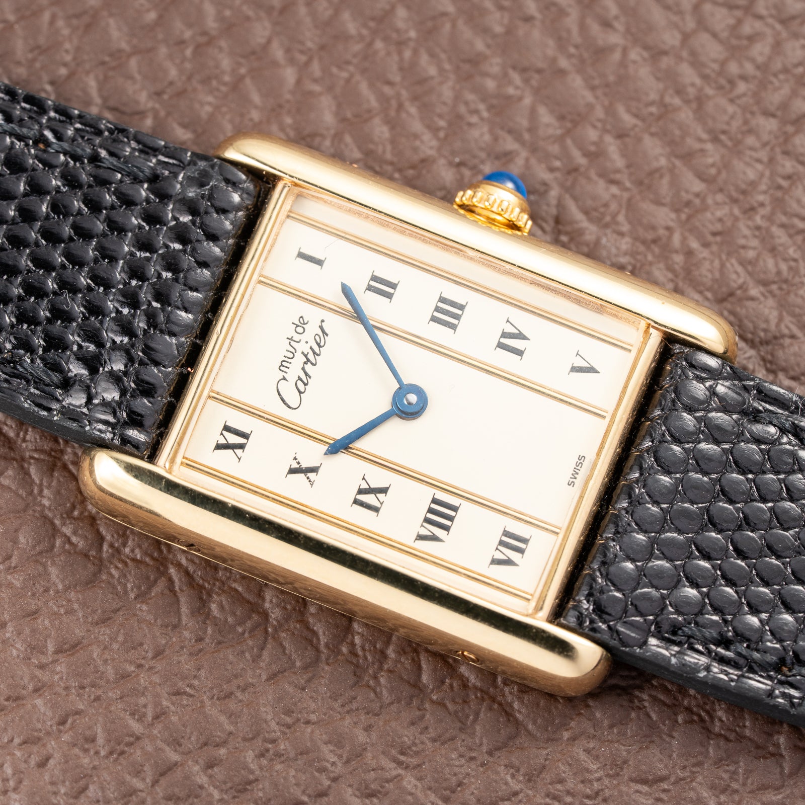 Cartier Tank Must de Vermeil GM Vendôme Roman Column Dial Ref. 590005 From 1990s