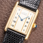 Cartier Tank Must de Vermeil GM Vendôme Roman Column Dial Ref. 590005 From 1990s
