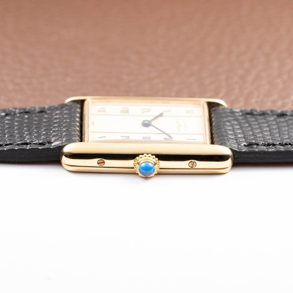 Cartier Tank Must de Vermeil GM Vendôme Roman Column Dial Ref. 590005 From 1990s