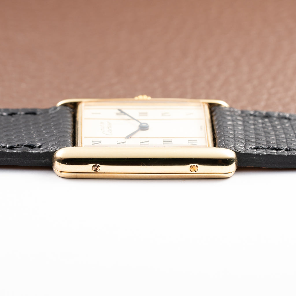 Cartier Tank Must de Vermeil GM Vendôme Roman Column Dial Ref. 590005 From 1990s