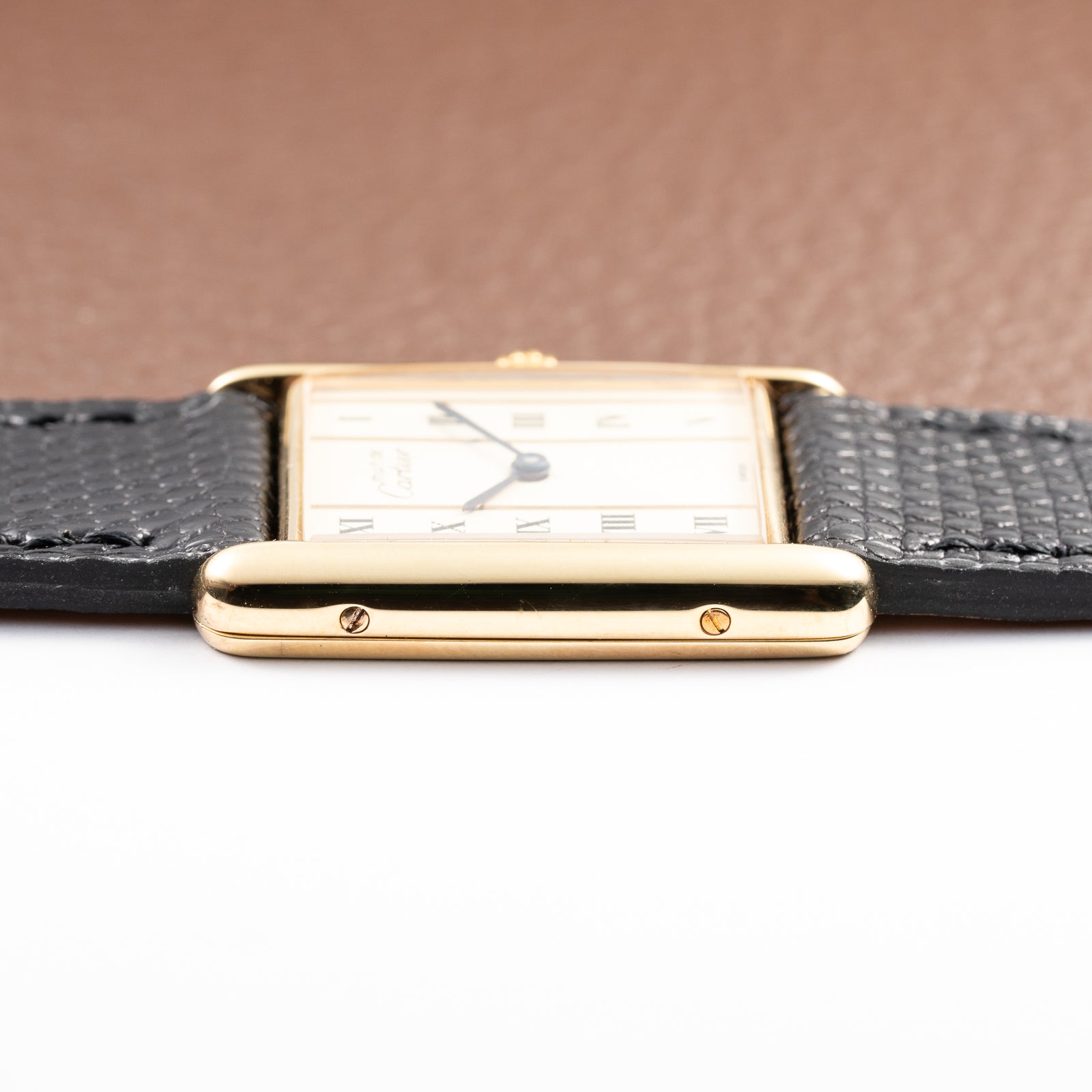 Cartier Tank Must de Vermeil GM Vendôme Roman Column Dial Ref. 590005 From 1990s