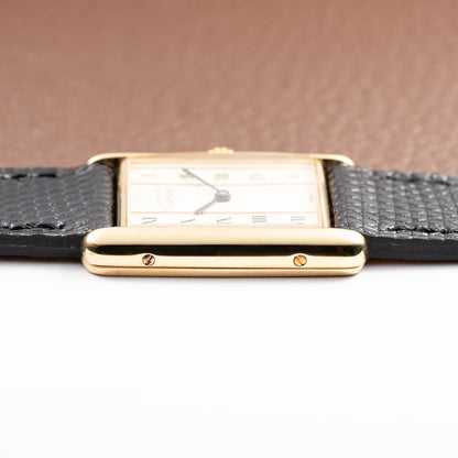 Cartier Tank Must de Vermeil GM Vendôme Roman Column Dial Ref. 590005 From 1990s