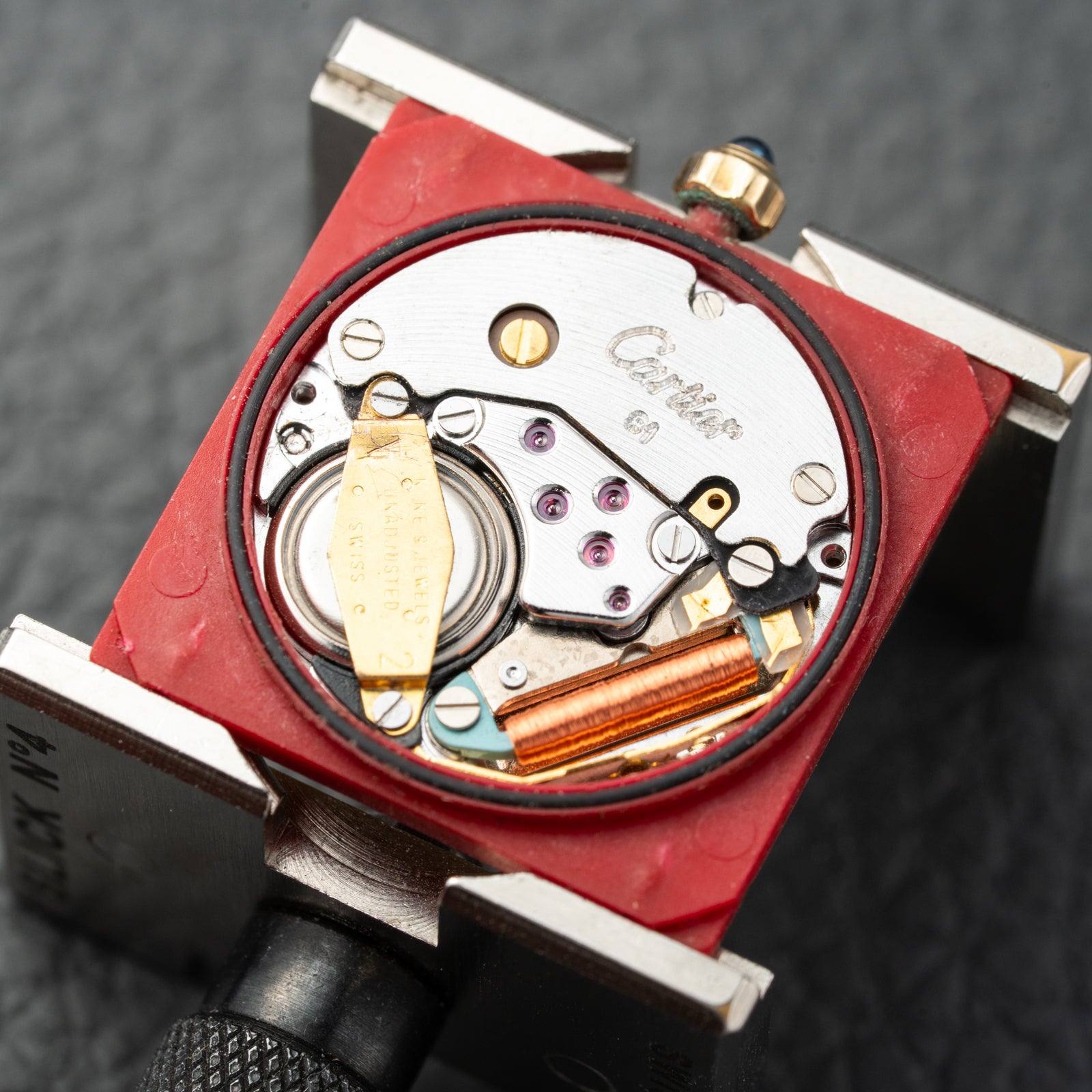 Cartier Must de Tank Vermeil Lemon Roman Dial Reference 6 81006