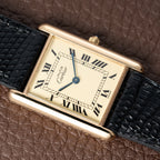 Cartier Must de Tank Vermeil Lemon Roman Dial Reference 6 81006