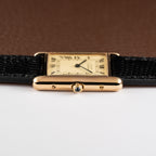 Cartier Must de Tank Vermeil Lemon Roman Dial Reference 6 81006