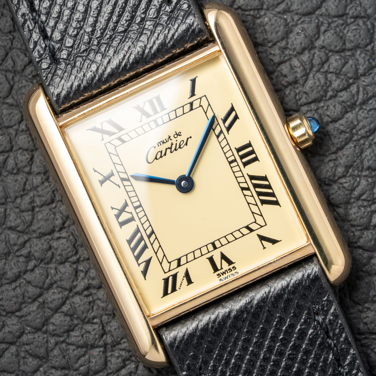 Cartier Must de Tank Vermeil Lemon Roman Dial Reference 6 81006 CARTIER SERVICED 2025