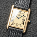 Cartier Must de Tank Vermeil Lemon Roman Dial Reference 6 81006 CARTIER SERVICED 2025