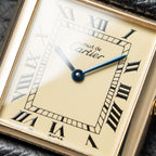 Cartier Must de Tank Vermeil Lemon Roman Dial Reference 6 81006 CARTIER SERVICED 2025