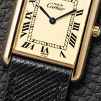 Cartier Must de Tank Vermeil Lemon Roman Dial Reference 6 81006 CARTIER SERVICED 2025