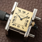 Cartier Tank Vermeil Roman Lemon Dial PM