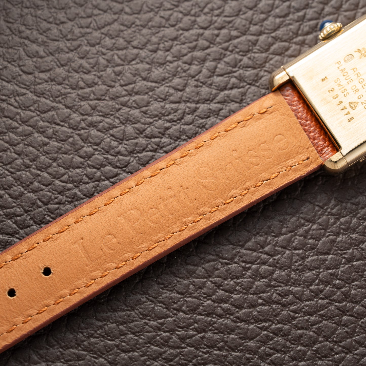 Cartier Tank Vermeil Roman Lemon Dial PM