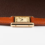 Cartier Tank Vermeil Roman Lemon Dial PM