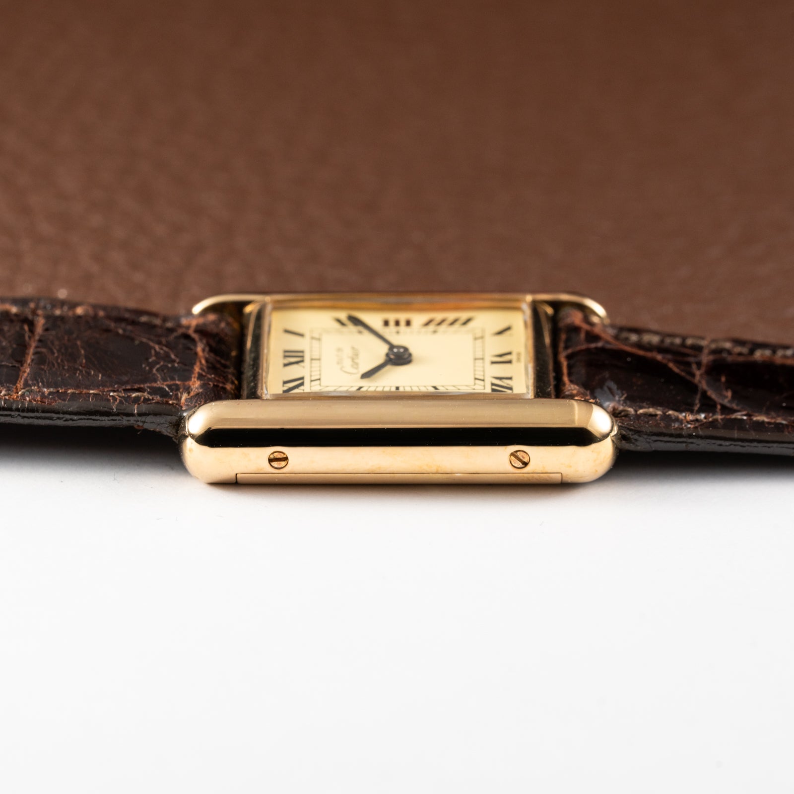 Cartier Tank Must de Vermeil Roman Lemon Dial PM