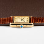 Cartier Must de Tank Vermeil Lemon Roman Dial Reference 5057001