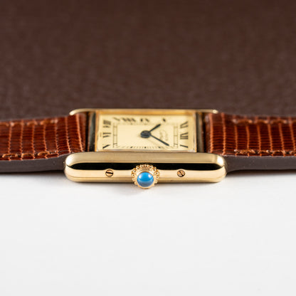 Cartier Must de Tank Vermeil Lemon Roman Dial Reference 5057001