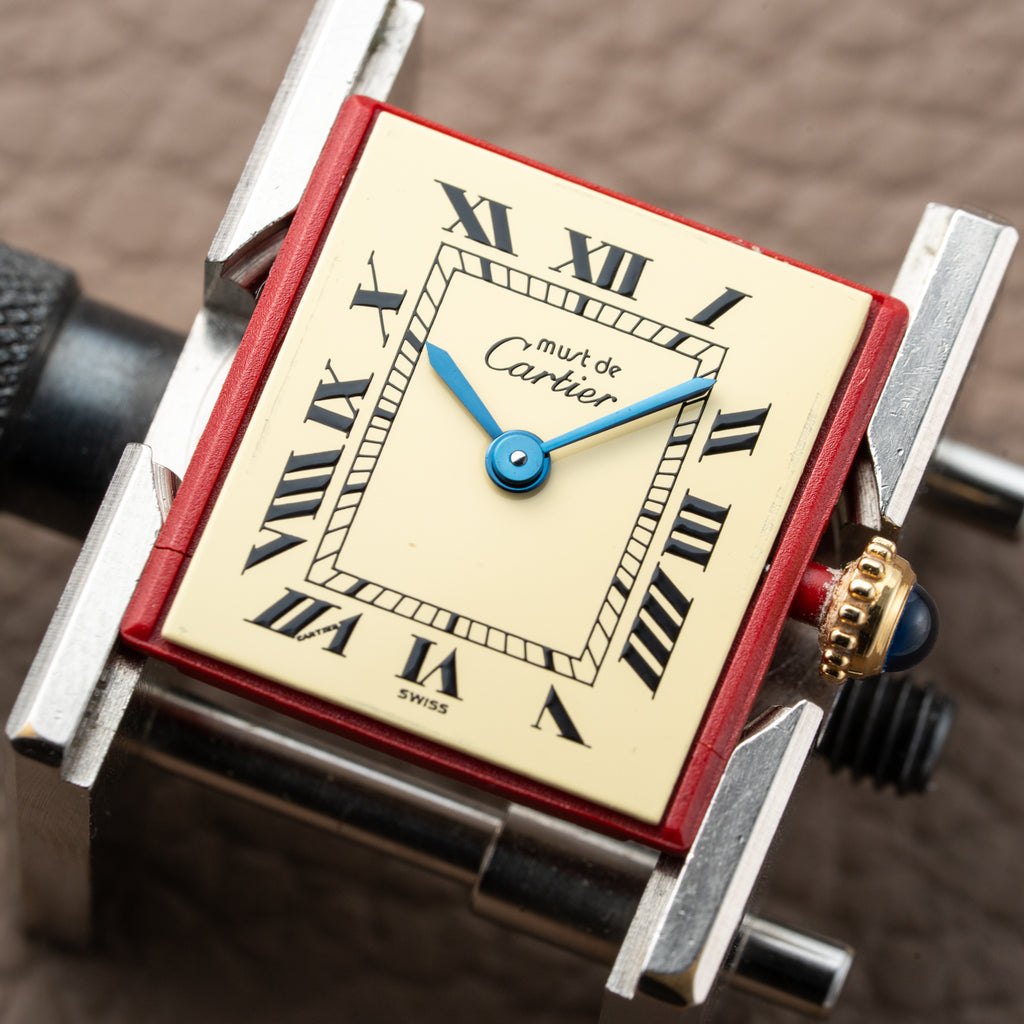 Cartier Tank  Must de Lemon Roman Dial PM Vermeil Reference 5057001
