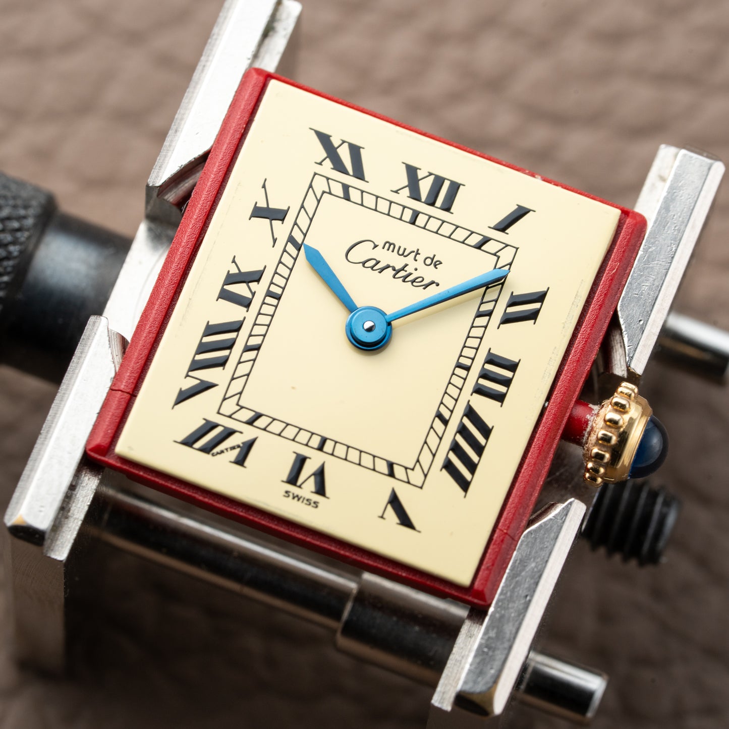 Cartier Tank  Must de Lemon Roman Dial PM Vermeil Reference 5057001