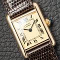 Cartier Tank  Must de Lemon Roman Dial PM Vermeil Reference 5057001