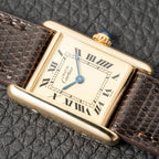 Cartier Tank  Must de Lemon Roman Dial PM Vermeil Reference 5057001