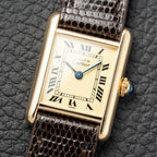 Cartier Tank  Must de Lemon Roman Dial PM Vermeil Reference 5057001