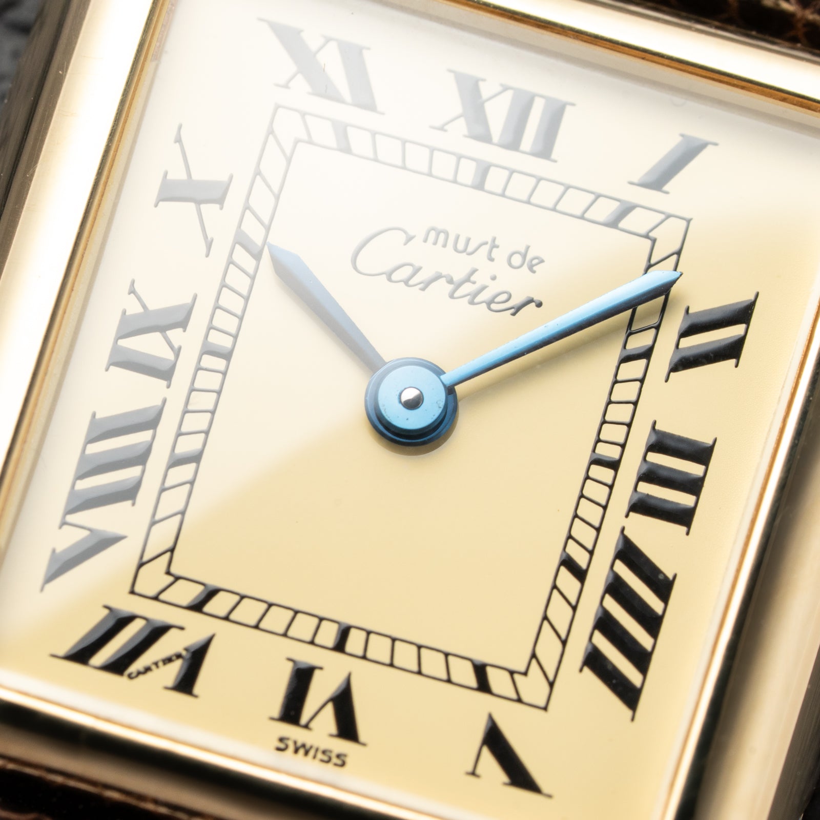 Cartier Tank  Must de Lemon Roman Dial PM Vermeil Reference 5057001