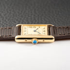 Cartier Tank  Must de Lemon Roman Dial PM Vermeil Reference 5057001