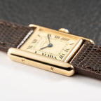 Cartier Tank  Must de Lemon Roman Dial PM Vermeil Reference 5057001