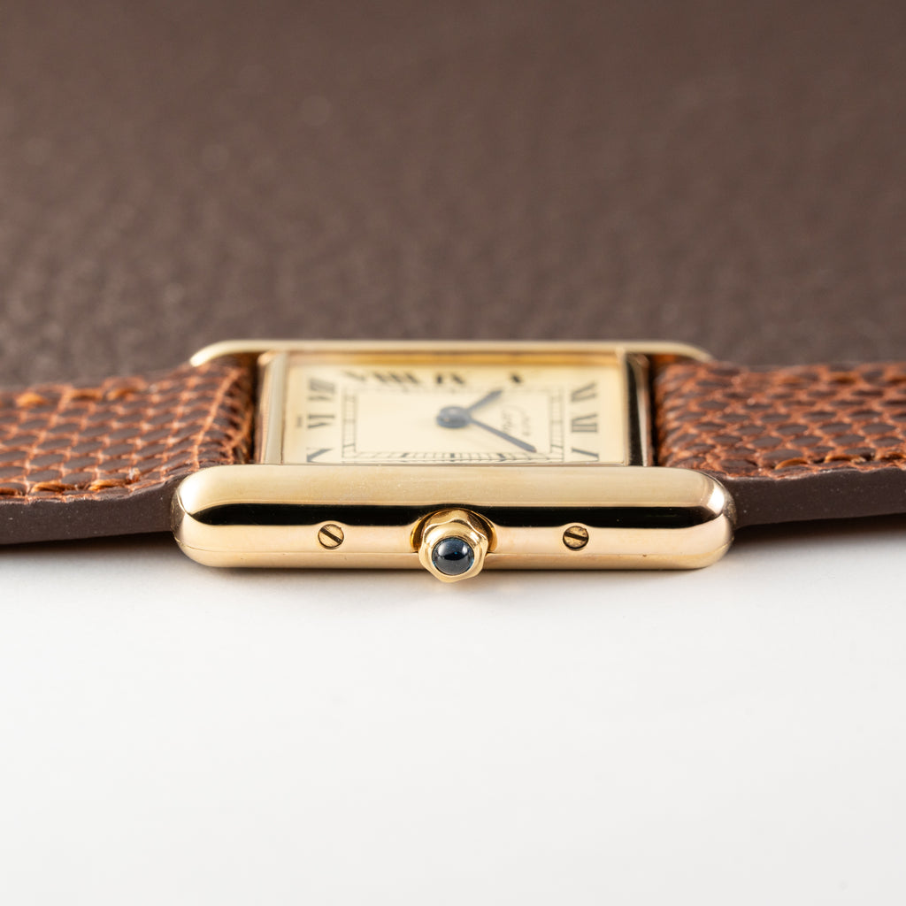 Cartier Tank  Must de Vermeil Lemon Roman Dial PM Reference 3 66001