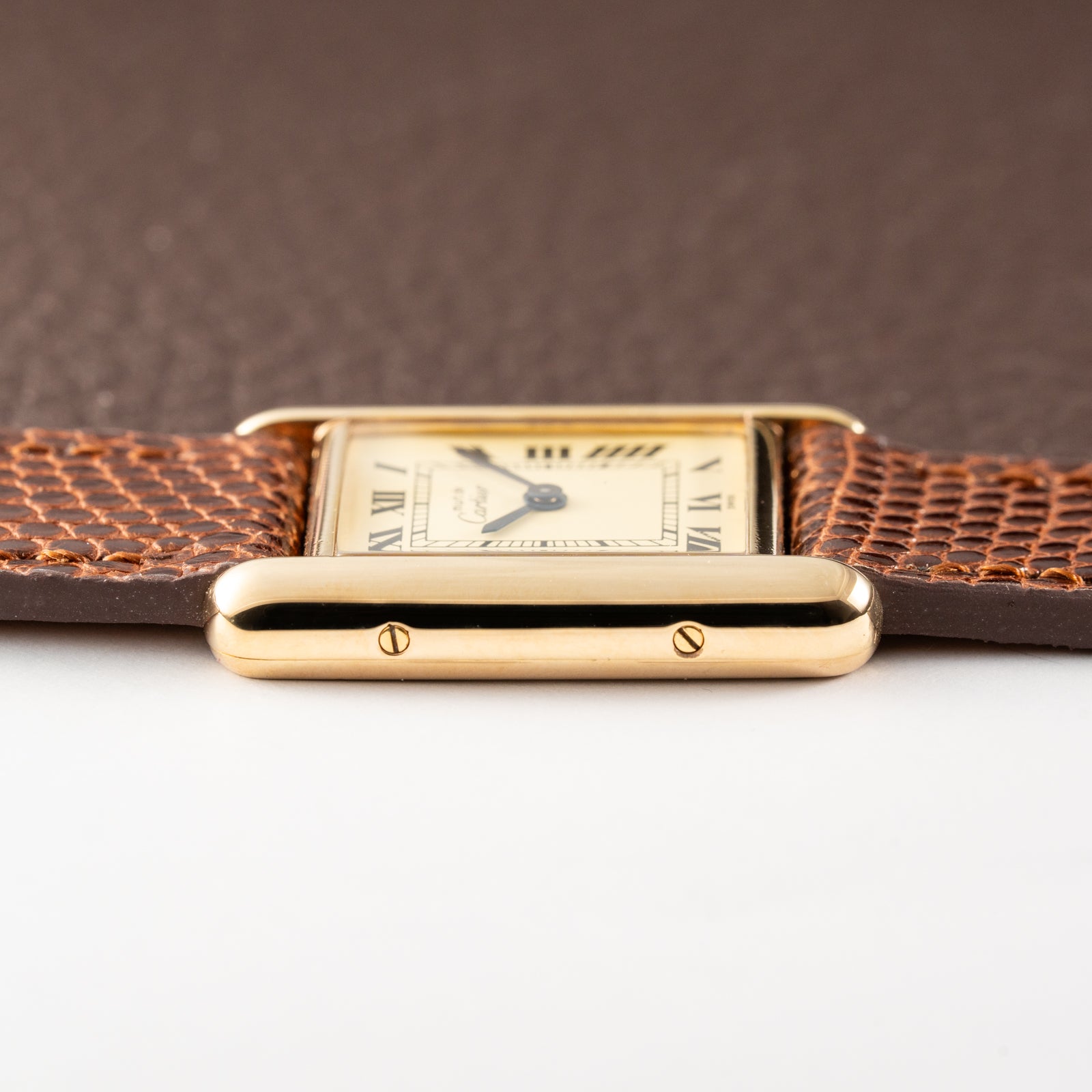 Cartier Tank  Must de Vermeil Lemon Roman Dial PM Reference 3 66001