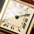 Cartier Tank Must de Lemon Roman Dial PM Vermeil Reference 3 66001