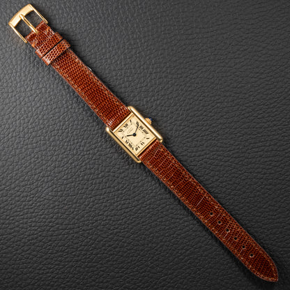 Cartier Tank Must de Lemon Roman Dial PM Vermeil Reference 3 66001