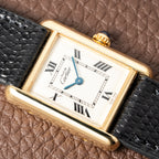 Cartier Tank Must de Roman Dial Vermeil Ref 2415