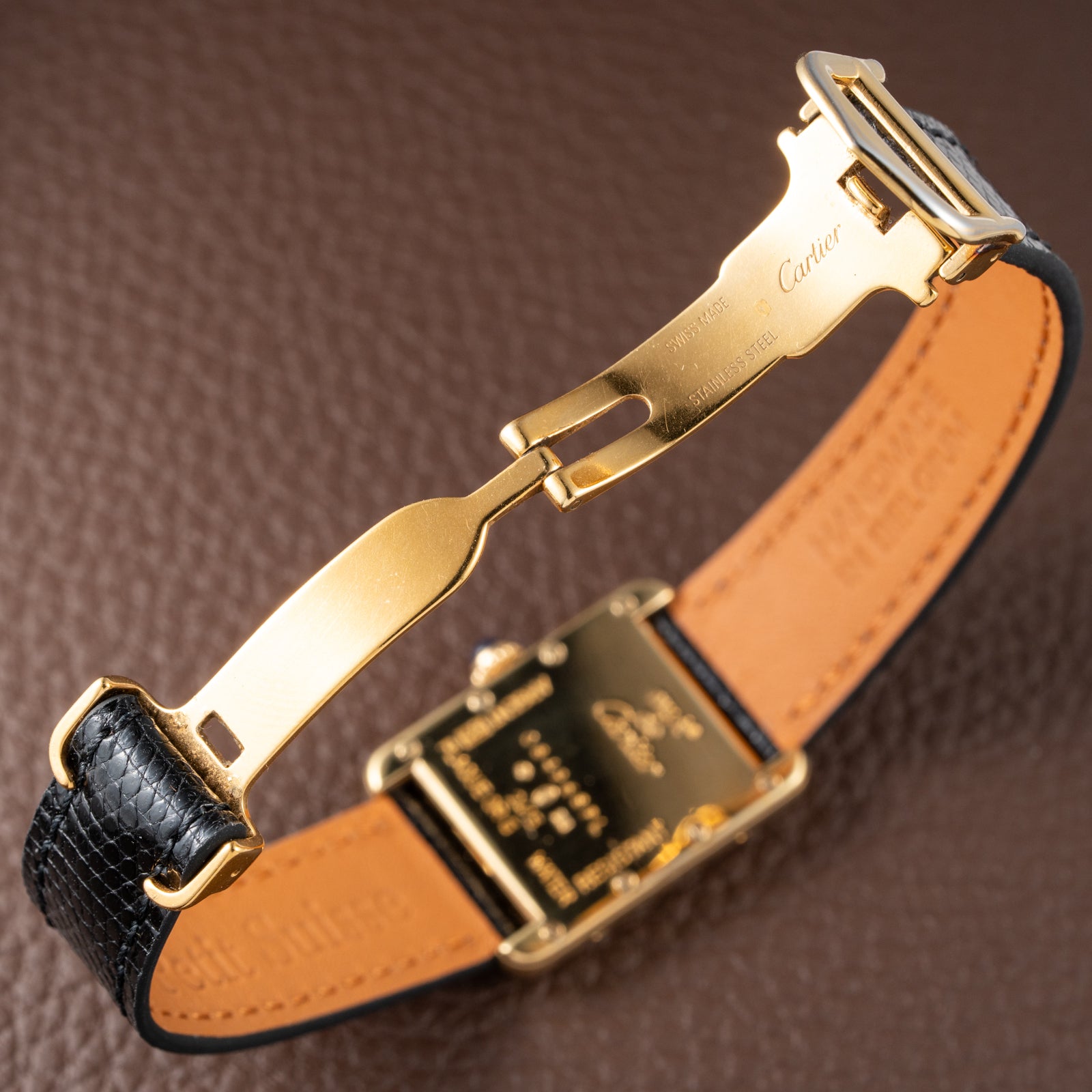 Cartier Tank Must de Roman Dial Vermeil Ref 2415