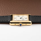Cartier Tank Must de Roman Dial Vermeil Ref 2415