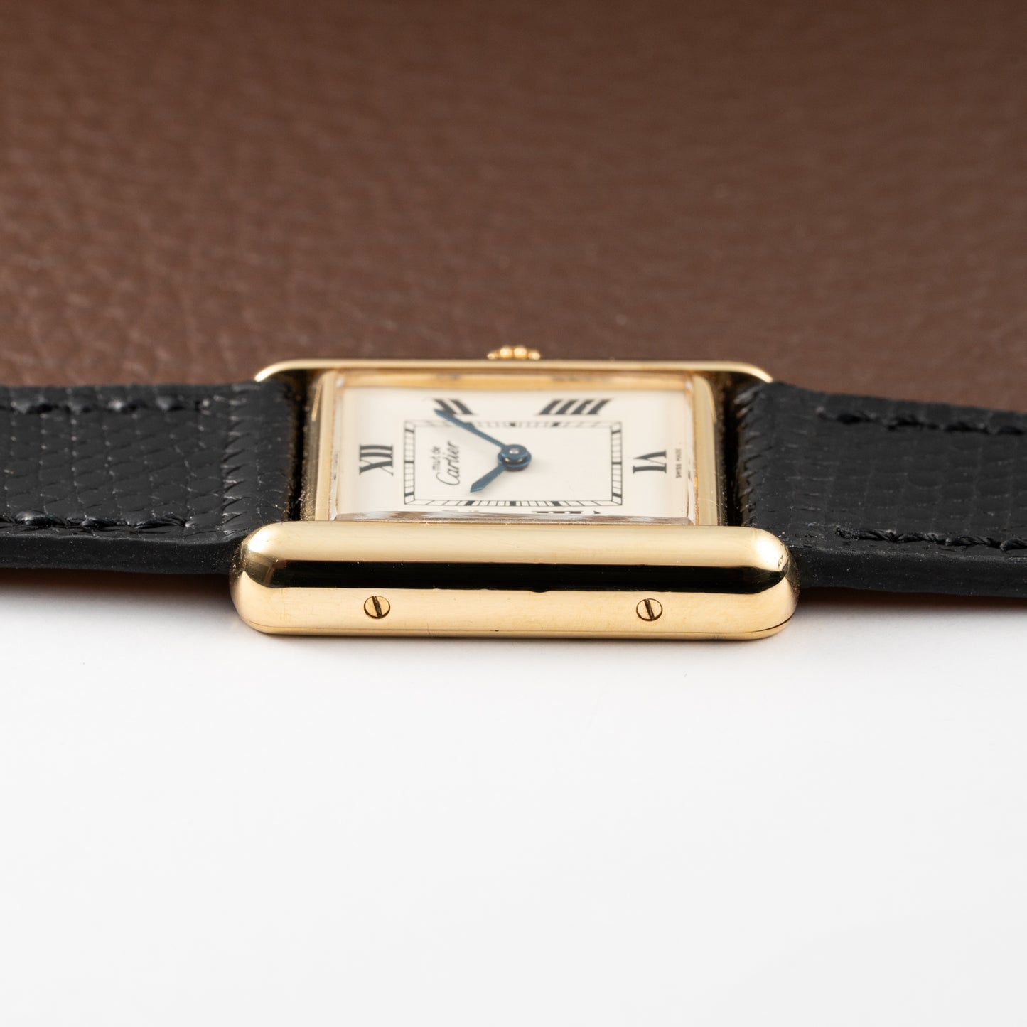 Cartier Tank Must de Roman Dial Vermeil Ref 2415