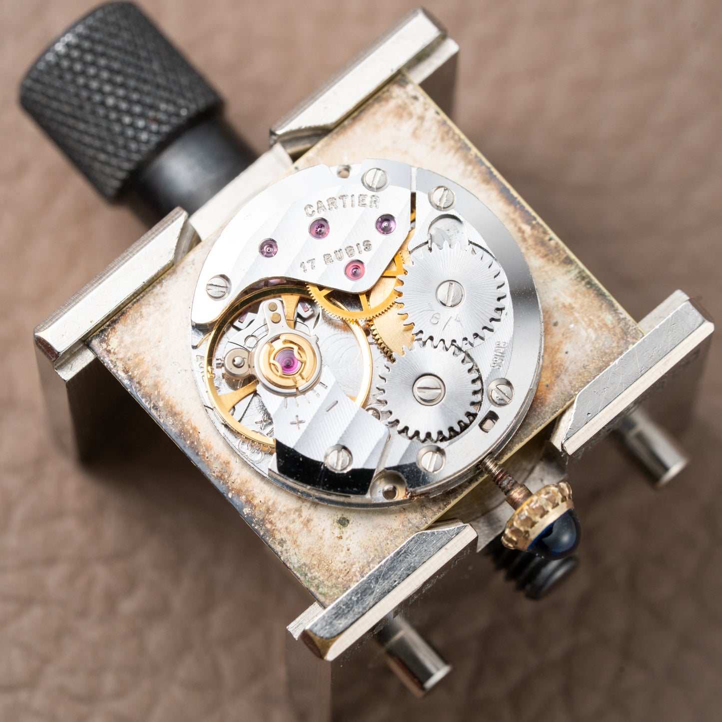 Cartier Must de Tank Vermeil Lemon Roman 1990s