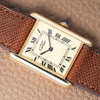 Cartier Must de Tank Vermeil Lemon Roman 1990s
