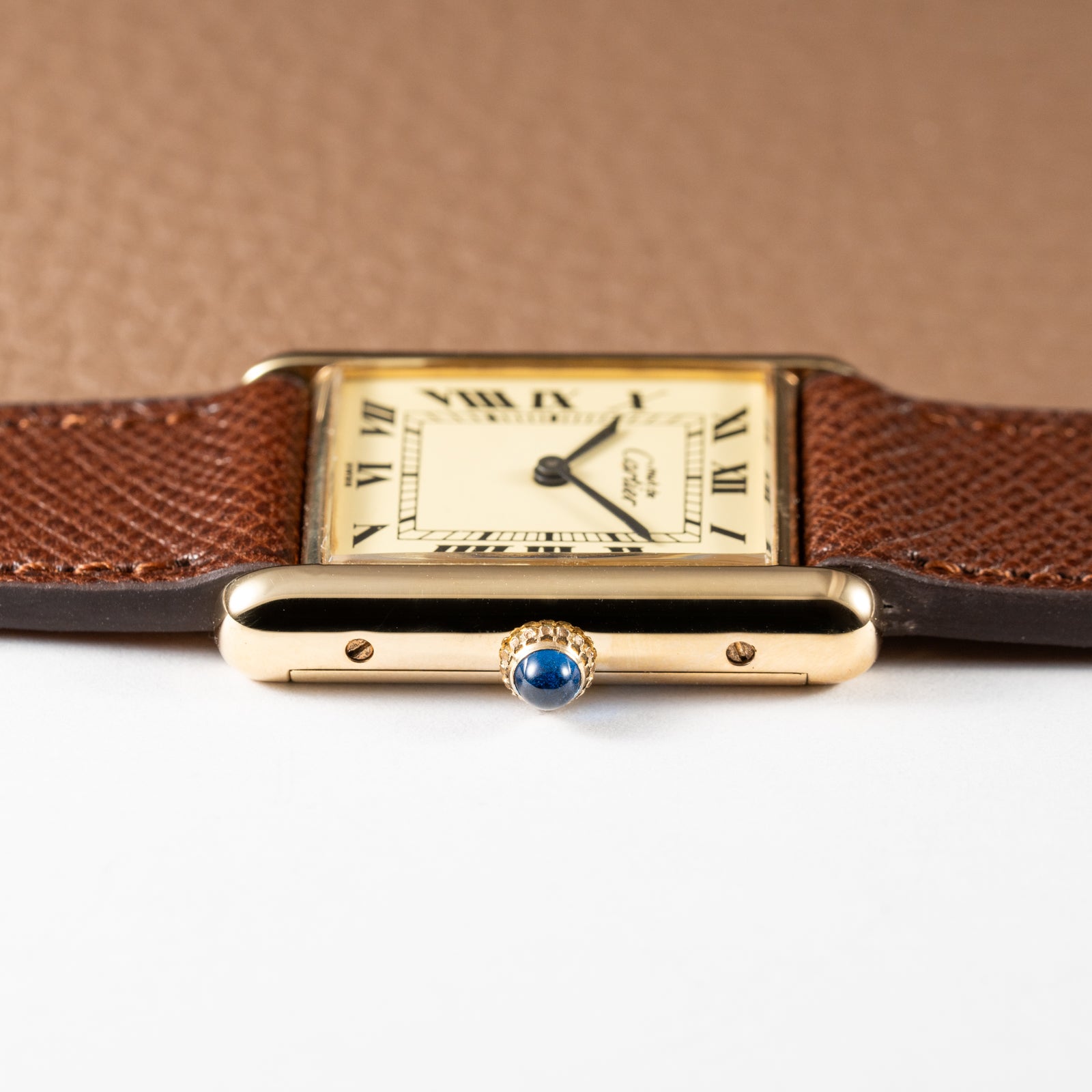 Cartier Must de Tank Vermeil Lemon Roman 1990s