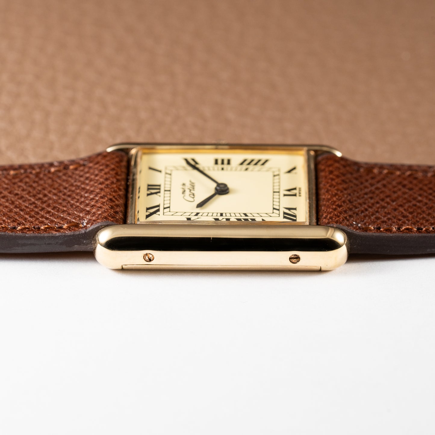 Cartier Must de Tank Vermeil Lemon Roman 1990s
