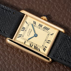 Cartier Must de Tank Vermeil Lemon Roman Dial Reference 590005