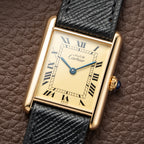 Cartier Must de Tank Vermeil Lemon Roman Dial Reference 590005