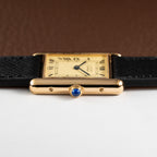 Cartier Must de Tank Vermeil Lemon Roman Dial Reference 590005