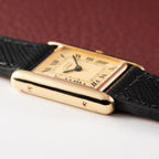 Cartier Tank Must de Vermeil Classic Roman Lemon Dial PM 1980s