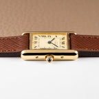 Cartier Must de Tank Vermeil Roman Full Set Ref. 3 66001 from 1986 !
