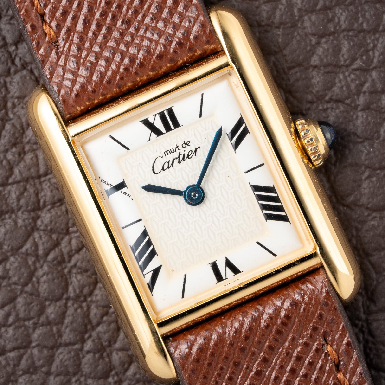 Cartier Tank Must de Vermeil White Roman Dial PM Ref. 1613
