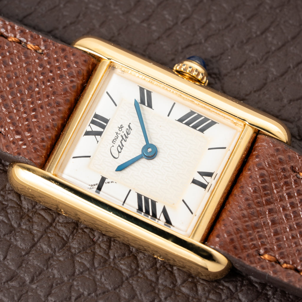 Cartier Tank Must de Vermeil White Roman Dial PM Ref. 1613